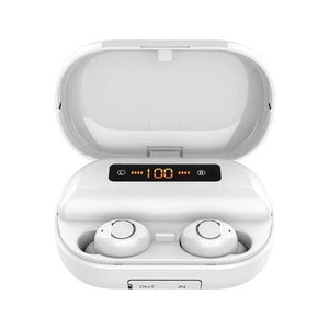 HiFi Waterproof Touch Control Headset - Bluetooth 5.0 Earphones Wireless Earbuds With Power Box for Swimmers Sports/Games